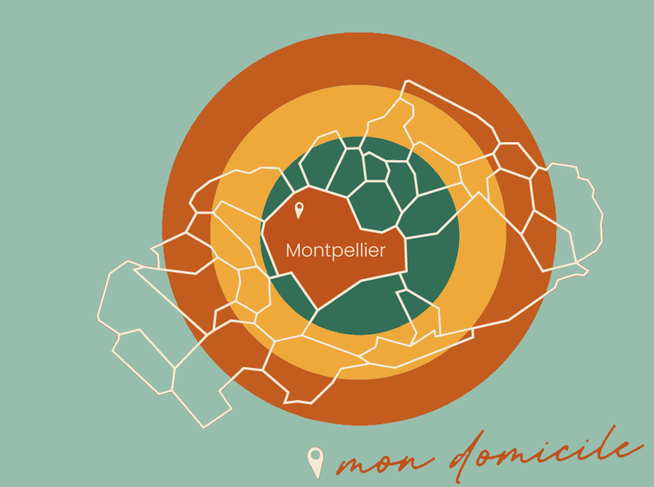 Carte de Montpellier et ses alentours